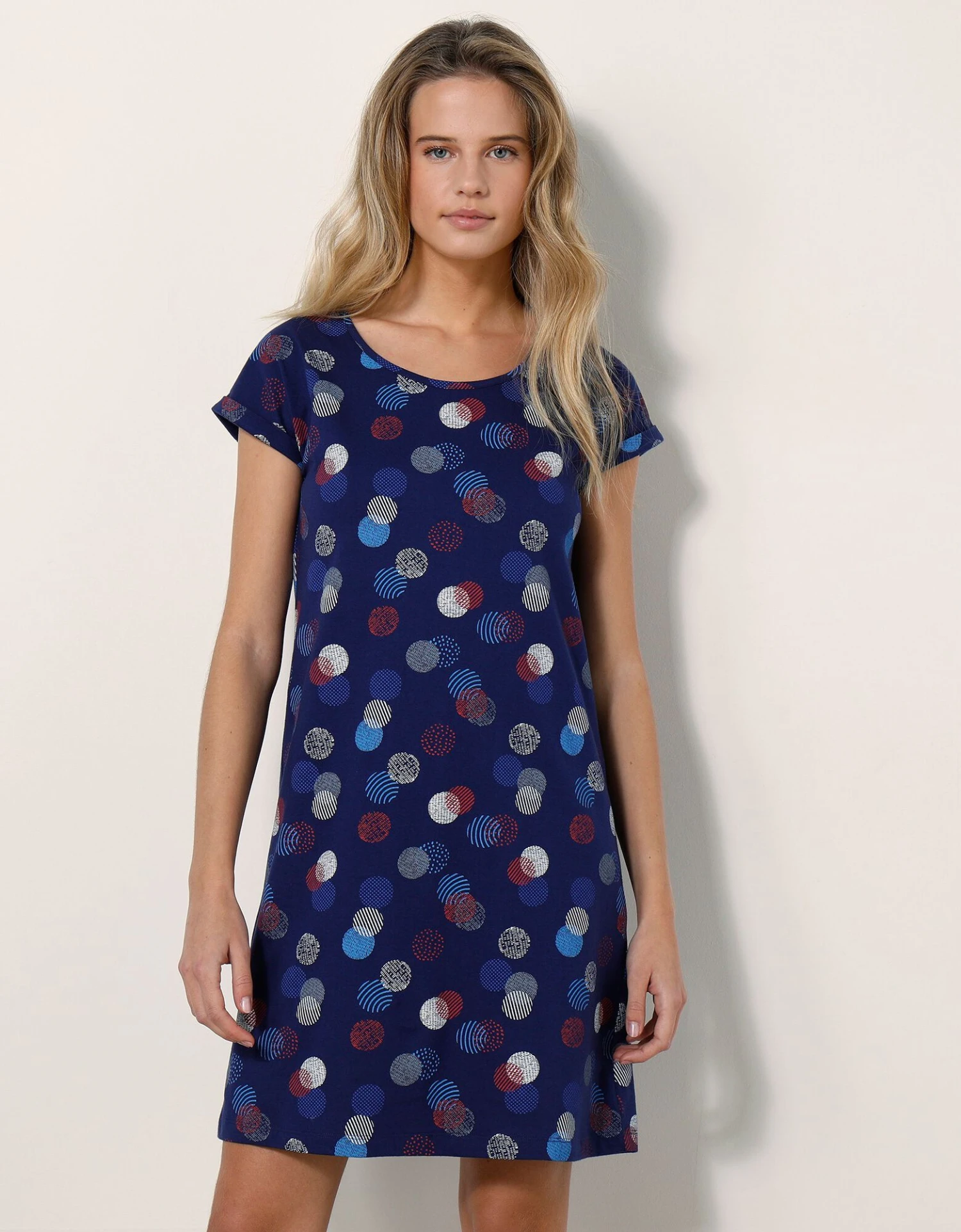 Chemise De Nuit Courte Imprimée Arty 5 Chemise De Nuit Courte Imprimée Arty – Image 3