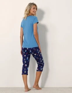 Pyjama Pantacourt Imprimé Arty -Célèbre Lingerie Magasin 703722 C01 zoomx vue2