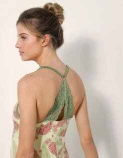 Nuisette Dos Macramé Imprimé Eglantine - Coton Modal -Célèbre Lingerie Magasin 703726 C01 zoomx vue3