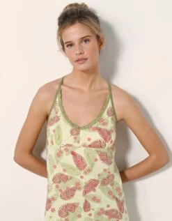 Nuisette Dos Macramé Imprimé Eglantine - Coton Modal -Célèbre Lingerie Magasin 703726 C01 zoomx vue4