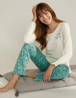 Pantalon De Pyjama Imprimé Fleurs 9 Pantalon De Pyjama Imprimé Fleurs -Célèbre Lingerie Magasin 703738 C00 zoomx vue3
