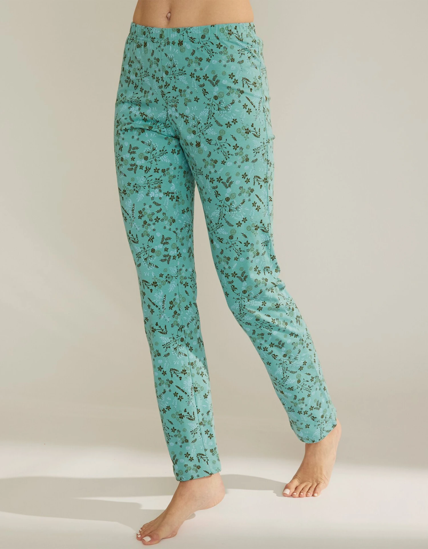 Pantalon De Pyjama Imprimé Fleurs 6 Pantalon De Pyjama Imprimé Fleurs – Image 4