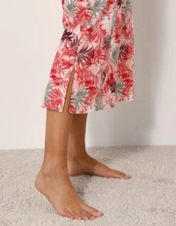 Chemise De Nuit Longue Imprimée - Coton Modal -Célèbre Lingerie Magasin 703739 C01 zoomx vue6