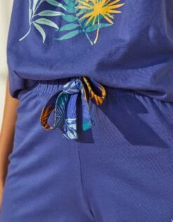 Short De Pyjama En Coton - Uni Tropical -Célèbre Lingerie Magasin 703743 C01 zoomx vue4