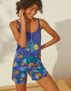 Short De Pyjama En Coton - Imprimé Tropical 12 Short De Pyjama En Coton - Imprimé Tropical -Célèbre Lingerie Magasin 703744 C00 zoomx vue5