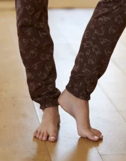 Pyjama Motif "chat" Manches Longues Volantées -Célèbre Lingerie Magasin 703781 C01 zoomx vue4