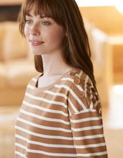 Chemise De Nuit Molleton Rayé Fluide -Célèbre Lingerie Magasin 703798 C01 zoomx vue5