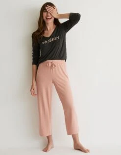 Tee-shirt Pyjama Manches Longues Imprimé "passion Cocooning" -Célèbre Lingerie Magasin 703810 C01 zoomx vue3