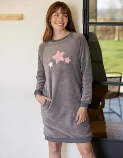 Chemise De Nuit Polaire "étoiles"