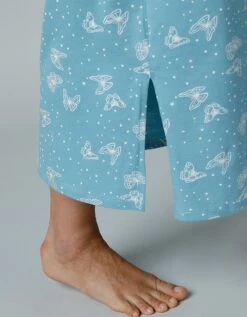 Chemise De Nuit Longue Manches Courtes Imprimée "papillons" -Célèbre Lingerie Magasin 703820 C01 zoomx vue5