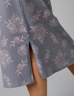 Chemise De Nuit Longue Manches Longues Imprimée "roses" -Célèbre Lingerie Magasin 703824 C01 zoomx vue5