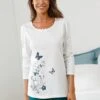 Tee-shirt Imprimé Placé Bucolique - Manches Longues 1 Tee-shirt Imprimé Placé Bucolique - Manches Longues -Célèbre Lingerie Magasin 703843 C00 zoomx