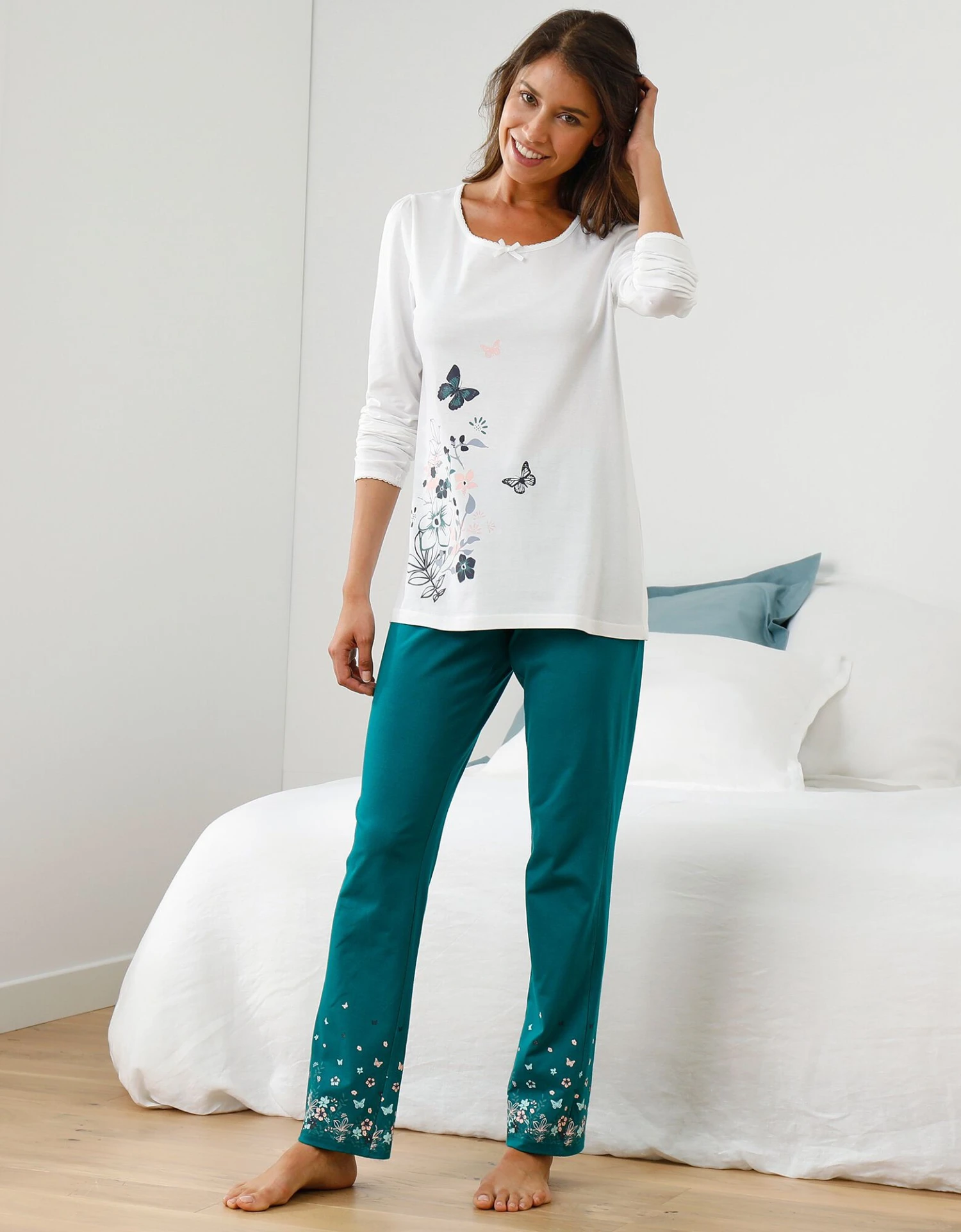 Tee-shirt Imprimé Placé Bucolique - Manches Longues 4 Tee-shirt Imprimé Placé Bucolique - Manches Longues – Image 2