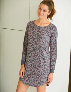 Chemise De Nuit Imprimée Léopard -Célèbre Lingerie Magasin 703906 C01 zoomx vue4