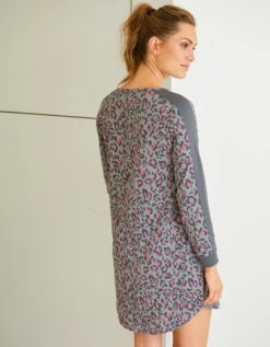 Chemise De Nuit Imprimée Léopard -Célèbre Lingerie Magasin 703906 C01 zoomx vue7