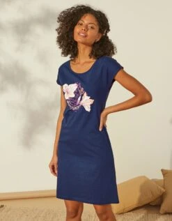 Chemise De Nuit Imprimé Fleuri - Lot De 2 -Célèbre Lingerie Magasin 703950 C01 zoomx vue6