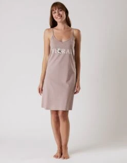 Nuisette Coton Fines Bretelles Imprimée "floral"