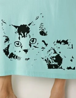 Chemise De Nuit Longue Imprimé Chat - Lot De 2 -Célèbre Lingerie Magasin 703965 C02 zoom detailRFP