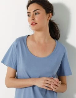 Chemise De Nuit Longue Imprimé Chat - Lot De 2 -Célèbre Lingerie Magasin 703965 C02 zoomx vue3