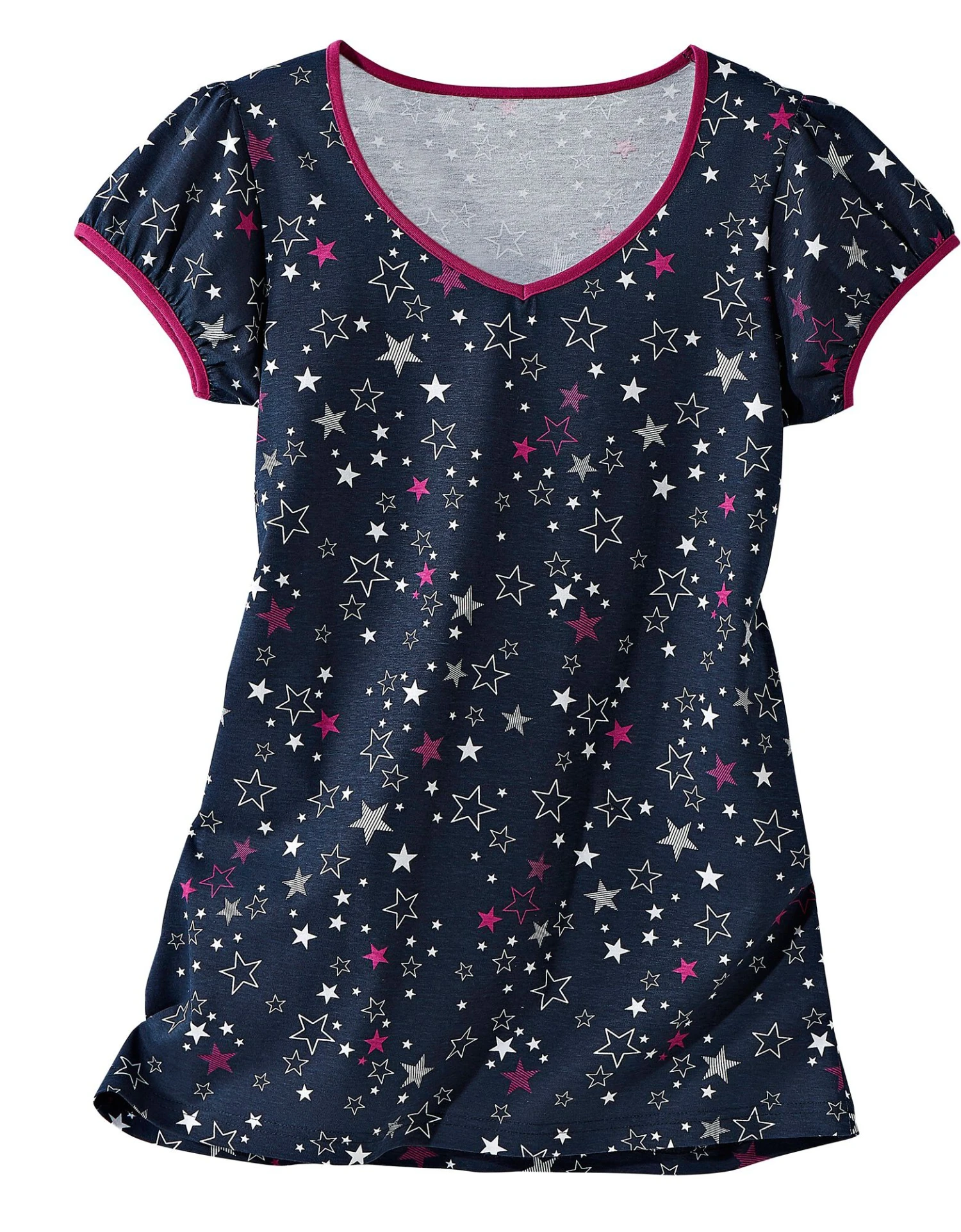 Tee-shirt Manches Courtes Imprimé étoiles - Jersey Coton 4 Tee-shirt Manches Courtes Imprimé étoiles - Jersey Coton – Image 2