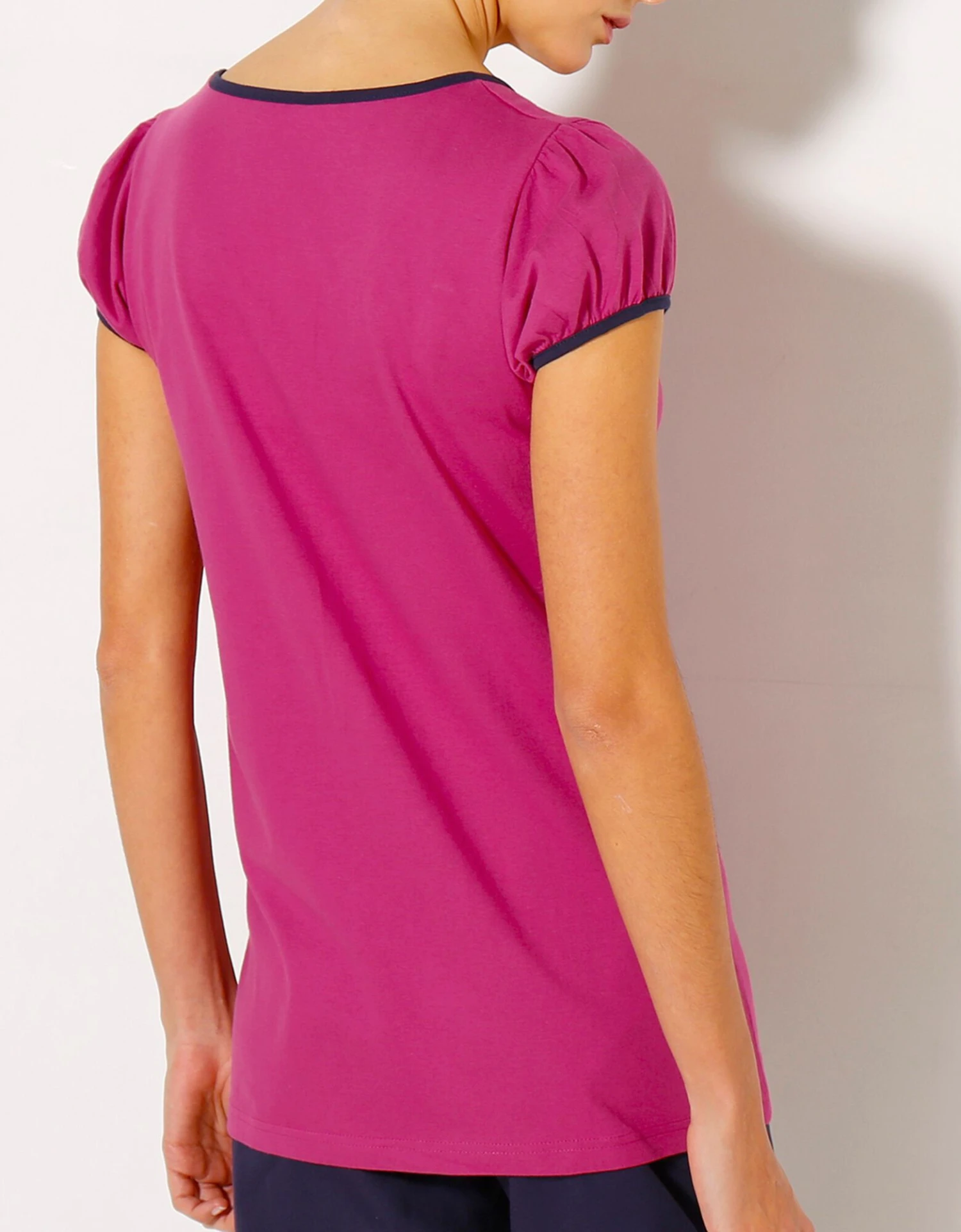 Tee-shirt Manches Courtes Uni + étoiles - Jersey Coton 4 Tee-shirt Manches Courtes Uni + étoiles - Jersey Coton – Image 2