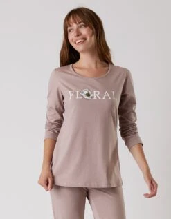 Pyjama Manches Longues Imprimé "Floral" -Célèbre Lingerie Magasin 703975 C01 zoomx vue3