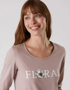 Pyjama Manches Longues Imprimé "Floral" -Célèbre Lingerie Magasin 703975 C01 zoomx vue4