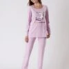 Pyjama Manches Longues Imprimé "Chat" -Célèbre Lingerie Magasin 703977 C01 zoomx