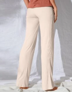 Pantalon Large Maille Côtelée Taille élastiquée -Célèbre Lingerie Magasin 703981 C02 zoomx vue2