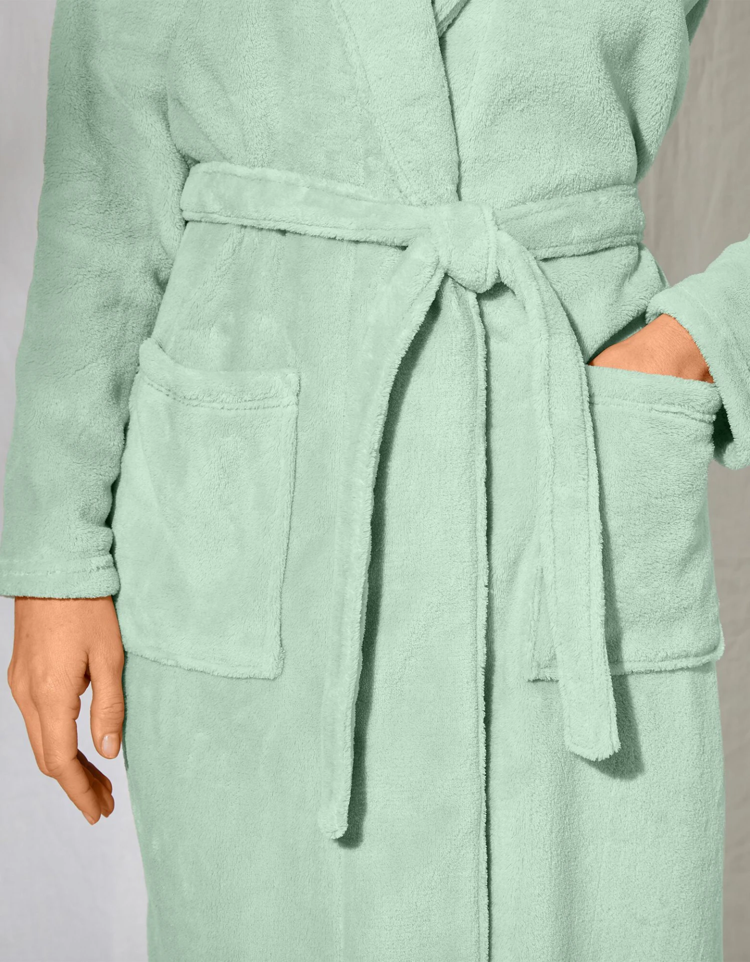 Peignoir Polaire Toucher Peluche Manches Longues, Longueur 130 Cm 7 Peignoir Polaire Toucher Peluche Manches Longues, Longueur 130 Cm – Image 5