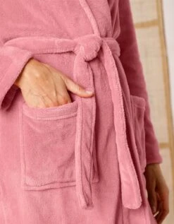 Peignoir Polaire Toucher Peluche Manches Longues, Longueur 115 Cm -Célèbre Lingerie Magasin 704398 C09 zoomx vue4