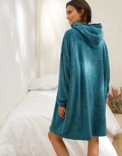Sweat Oversize* Unisexe En Polaire Peluche Bleue 15 Sweat Oversize* Unisexe En Polaire Peluche Bleue -Célèbre Lingerie Magasin 704507 C01 zoomx vue7