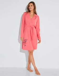 Peignoir Coton Imprimé Placé "bouquet -Célèbre Lingerie Magasin 704509 C01 zoomx vue6