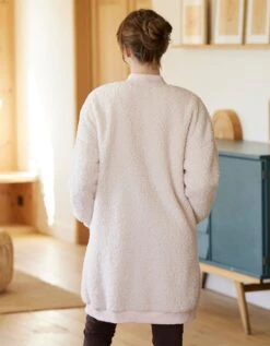 Gilet Long D'intérieur Maille Bouclette -Célèbre Lingerie Magasin 704520 C01 zoomx vue6