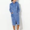 Robe De Chambre Zippée Polaire Texturé 1 Robe De Chambre Zippée Polaire Texturé -Célèbre Lingerie Magasin 704527 C01 zoomx
