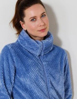 Veste Col Montant Zippé Maille Polaire Texturée 10 Veste Col Montant Zippé Maille Polaire Texturée -Célèbre Lingerie Magasin 704528 C01 zoomx vue3