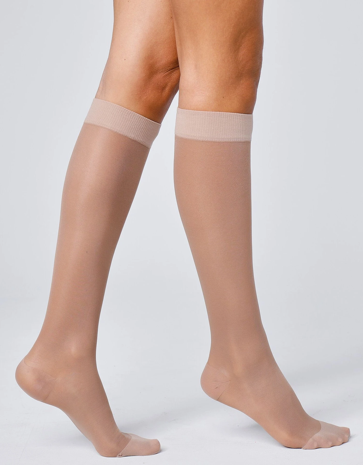 Mi-bas Anti Fatigue 140 Deniers - Lot De 2 Paires 2 Mi-bas Anti Fatigue 140 Deniers - Lot De 2 Paires