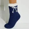 Chaussons-chaussettes Maille Chenille Fourrés - Noeud étoiles -Célèbre Lingerie Magasin 705357 C01 zoomx