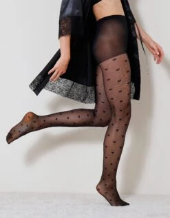 Collants Motif "coeurs" - Lot De 2 -Célèbre Lingerie Magasin 705374 C01 zoomx vue4