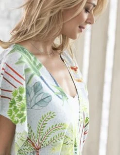 Kimono Imprimé Manches Courtes - Collection Upcycling -Célèbre Lingerie Magasin 706166 C01 zoomx vue3