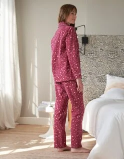 Pyjama Pantalon Pilou Imprimé "coeurs" -Célèbre Lingerie Magasin 706177 C01 zoomx vue4