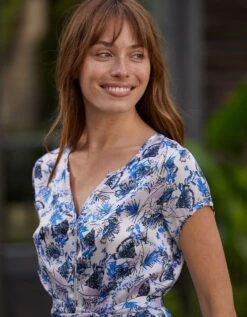 Pyjama Satin Imprimé Avec Ceinture -Célèbre Lingerie Magasin 706185 C00 zoomx vue5