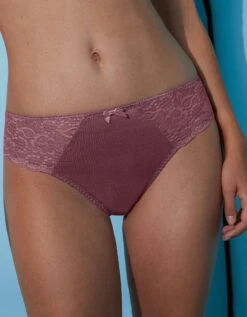 Culotte Maille Satinée Et Dentelle Avila - Lot De 2
