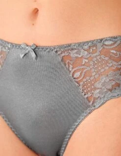 Culotte Maille Satinée Et Dentelle Avila - Lot De 2 9 Culotte Maille Satinée Et Dentelle Avila - Lot De 2 -Célèbre Lingerie Magasin 707341 C10 zoomx vue4