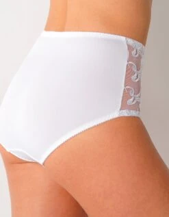 Gainette Ventre Plat Microfibre Tulle Brodé Sienne - Lot De 2 -Célèbre Lingerie Magasin 707455 C07 zoomx vue7