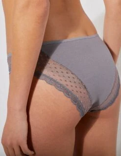 Culotte Midi Dentelle Coton Uni Tropea - Lot De 4 -Célèbre Lingerie Magasin 707557 C05 zoom detailRFP