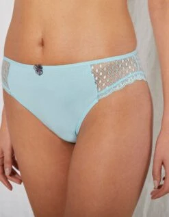Culotte Midi Dentelle Coton Uni Tropea - Lot De 4 -Célèbre Lingerie Magasin 707557 C05 zoomx