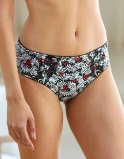 Culotte Coton Imprimé Brodé Olbia – Lot De 2 -Célèbre Lingerie Magasin 707667 C01 zoomx vue4