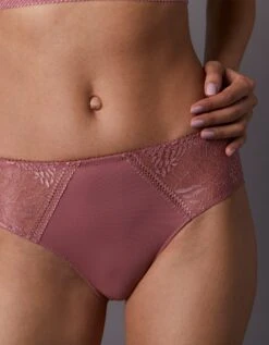 Culotte Forme Midi Microfibre Et Dentelle Stretch Camana - Lot De 2 -Célèbre Lingerie Magasin 707871 C01 zoomx vue4