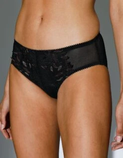 Culotte Midi Brodée Effet Feuillage Sullana 9 Culotte Midi Brodée Effet Feuillage Sullana -Célèbre Lingerie Magasin 707876 C01 zoomx vue3